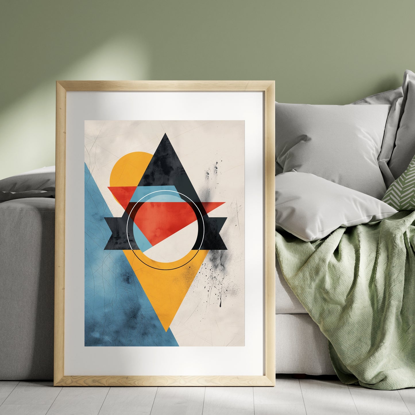 Geometric Minimal Art Framed Wall Art